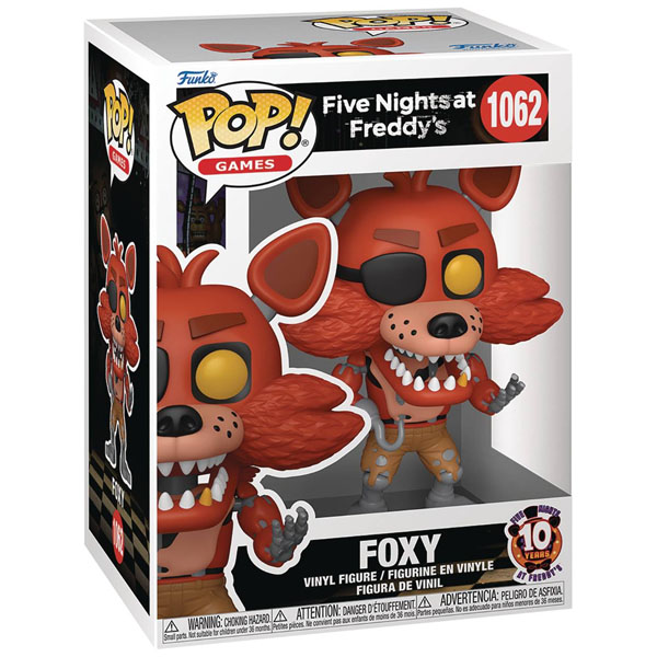 Funko POP #1062 Five Nights at Freddy's 10th Anniversary Foxy Figure